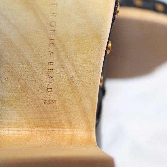 Veronica Beard Black and Tan Mules - Picture 7 of 7